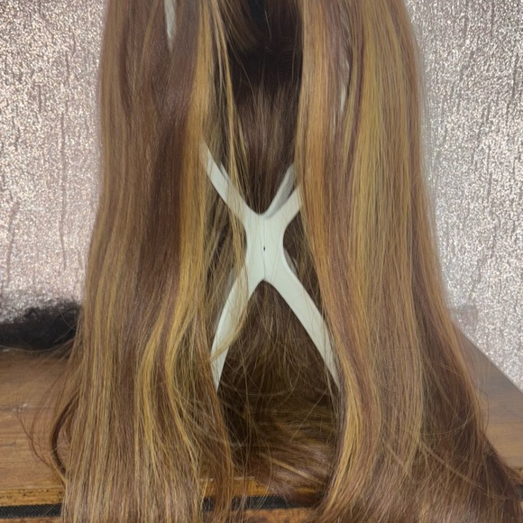 Stylish Brown and Blonde Women's Wig - Picture 4 of 7
